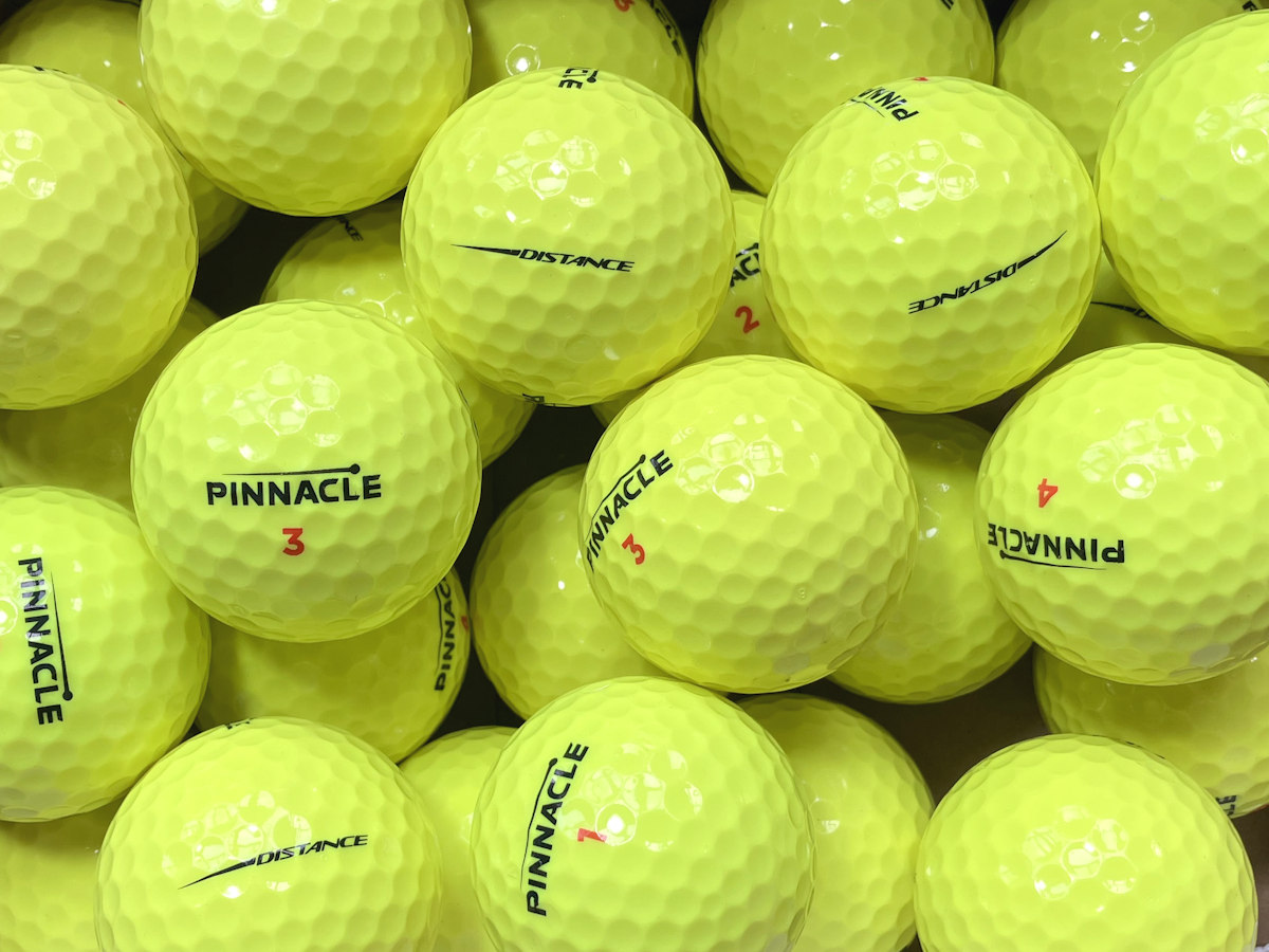 Pinnacle Distance Gelb Golfbälle